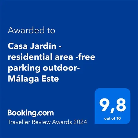 Casa Jardin - Residential Area -Free Parking Outdoor- Malaga Este Exterior photo